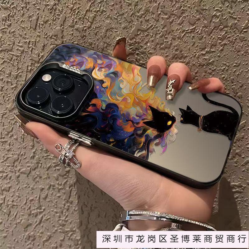 Art oil painting is suitable for 15pro Europe and America 16promax Apple mobile phone case iphone14 fashion 13 creativity 12