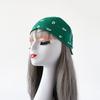 European American Hip Hop Cashew Print Headscarf - 50cm Cotton Linen Square Scarf for Women