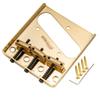 Wilkinson String Pitch Vintage Ashtray Telecaster Bridge Brass Gold 10.8mm Assembly, 3-Way, Saddles,