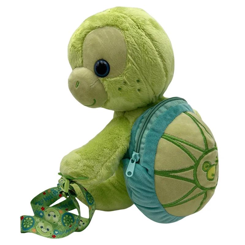 Zaino di peluche a forma di tartaruga per bambini, borsa per bambola, zaino carino a forma di tartaruga, scuola materna, anime, cartone animato, kawaii