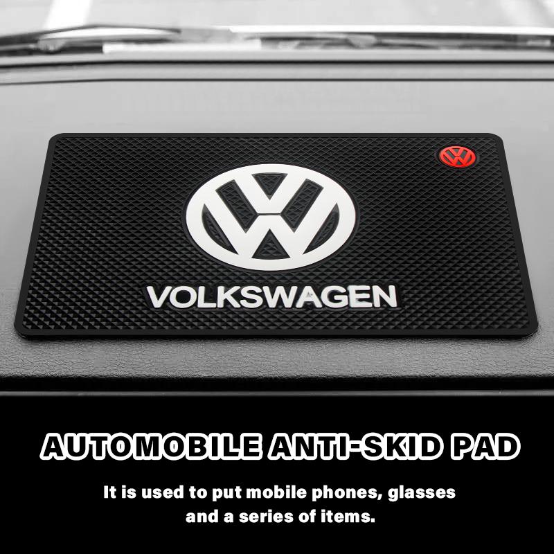 1Pc Car Dashboard Anti Slip Mats Phone Silicone Pad Auto Accessories For VW GTI Polo Golf Tiguan Passat Arteon Touareg CC Taigo Zr0