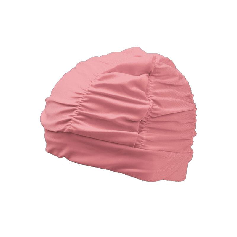 Printed Pleated Elastic Swim Cap Flower Breathable Comfortable Swimming Cap Adult Swim Cap