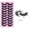 10 Paia Ciglia Finte Russian Strip Lashes Extension Finte Cils Naturel Extension Ciglia D Curl Strip Lashes Trucco Bellezza Ciglia magnetiche