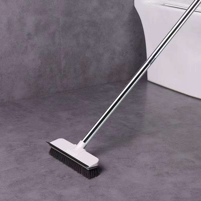 Long-Handled Stiff Bristle Bathroom and Tile Grout Scrub Brush