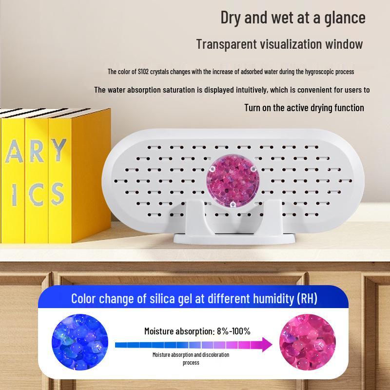 Compact Dehumidifier for Home: Wardrobe, Shoe Cabinet, Bedroom - Moisture & Mold Protection