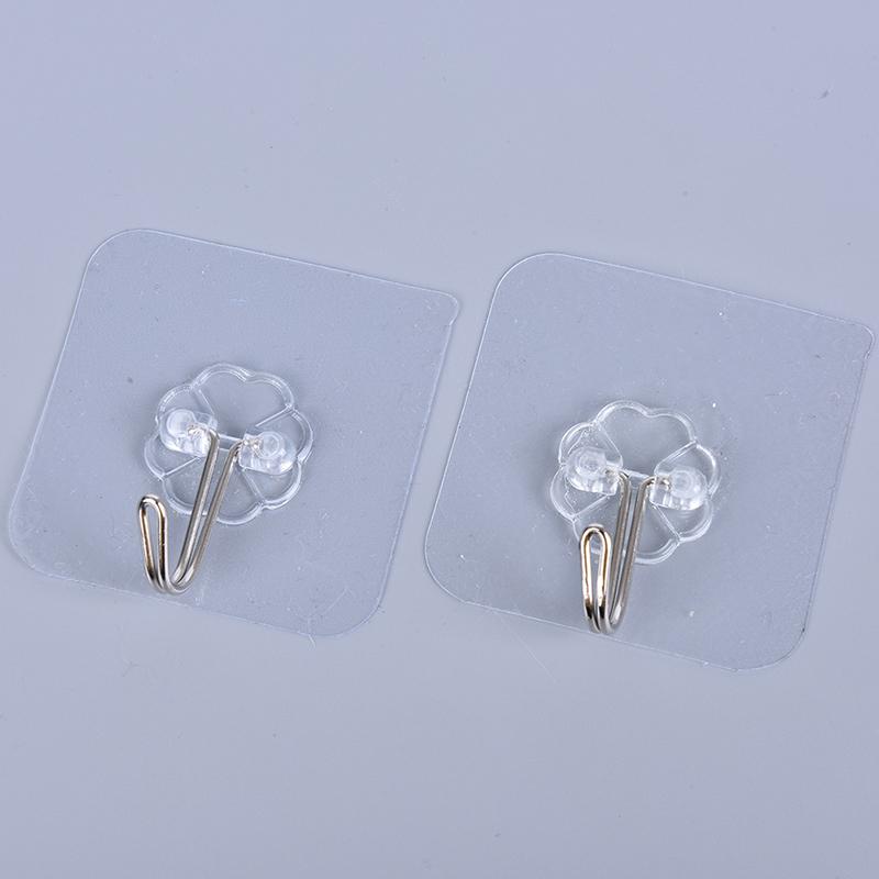 1X Nützliche Starke Klar Saugnapf Sucker Wand Haken Aufhänger Für Küche Bad