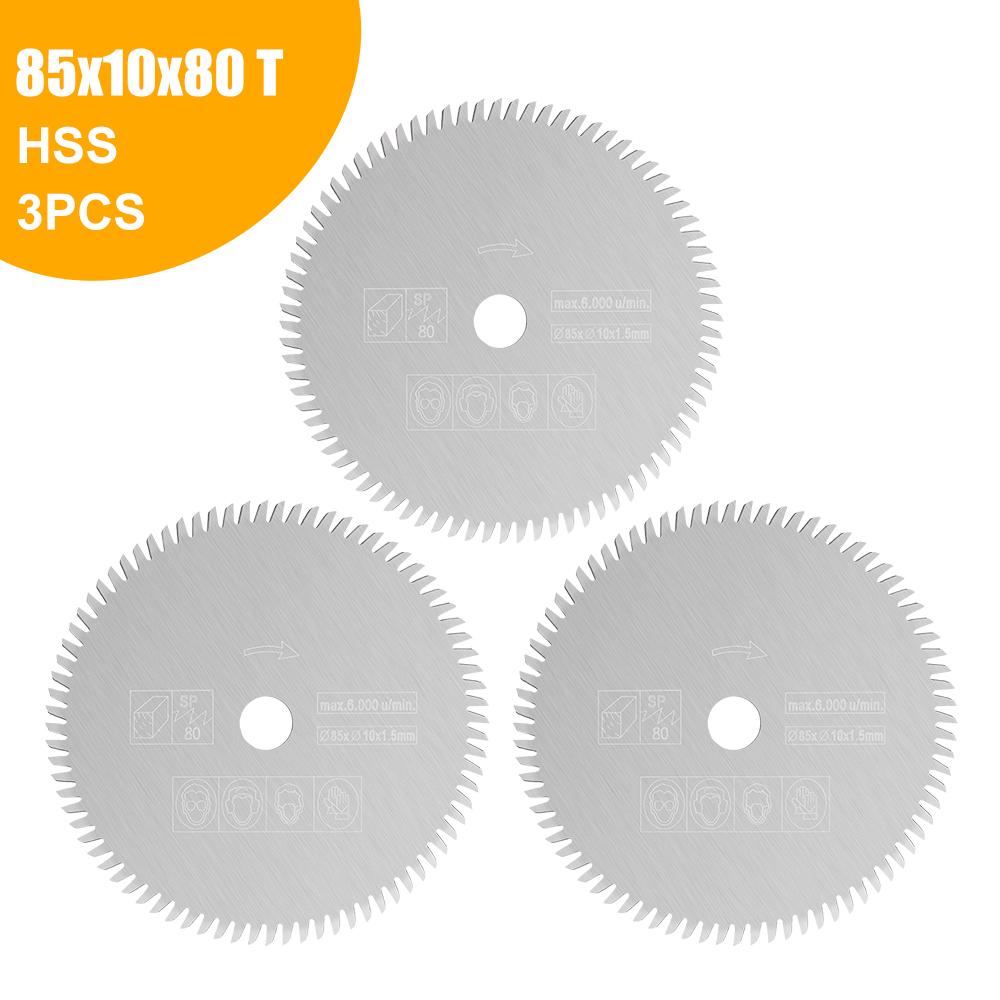 CMCP 85x10/15mm 80T Mini Disc de Ferăstrău Circular Disc Electric de Tăiere Disc pentru Tăiere Lemn/Metal Accesorii Scule Electrice