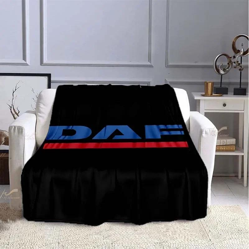 DAF Throw Blanket Truck Super Soft For Auto Parts Modern Cartoon Blanket Bedspread Throw Travel Dropship