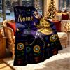 Custom Name Personalized Coraline Print Blanket, Home Decor, Bedroom, Sofa, Camping, Couch, Gifts for Birthday Christmas