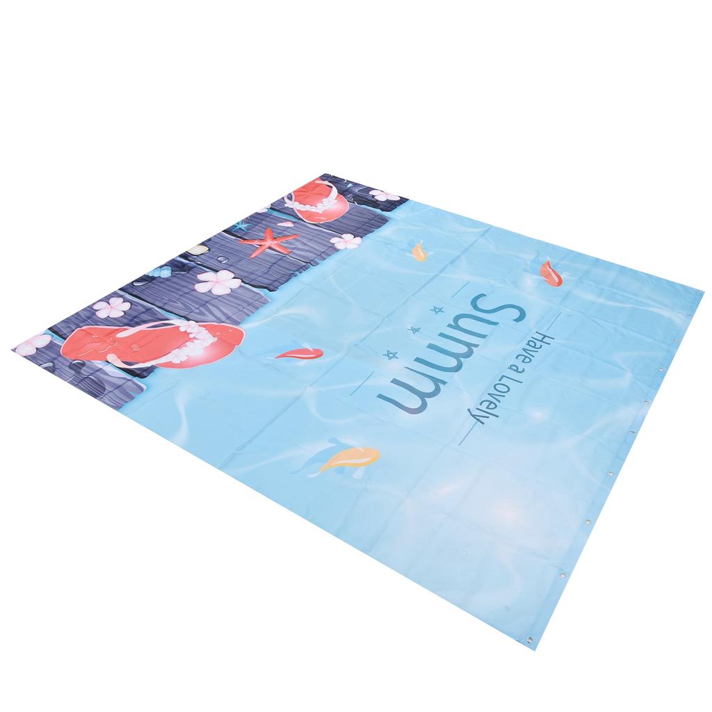 Summer Cool Curtain with Hook Waterproof Shower Curtain for Bathroom Home Bathtub180x200cm