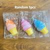 Decompresión de plastilina con forma de helado, cono de helado sorpresa, para aliviar el estrés, regalos de fiesta, adornos