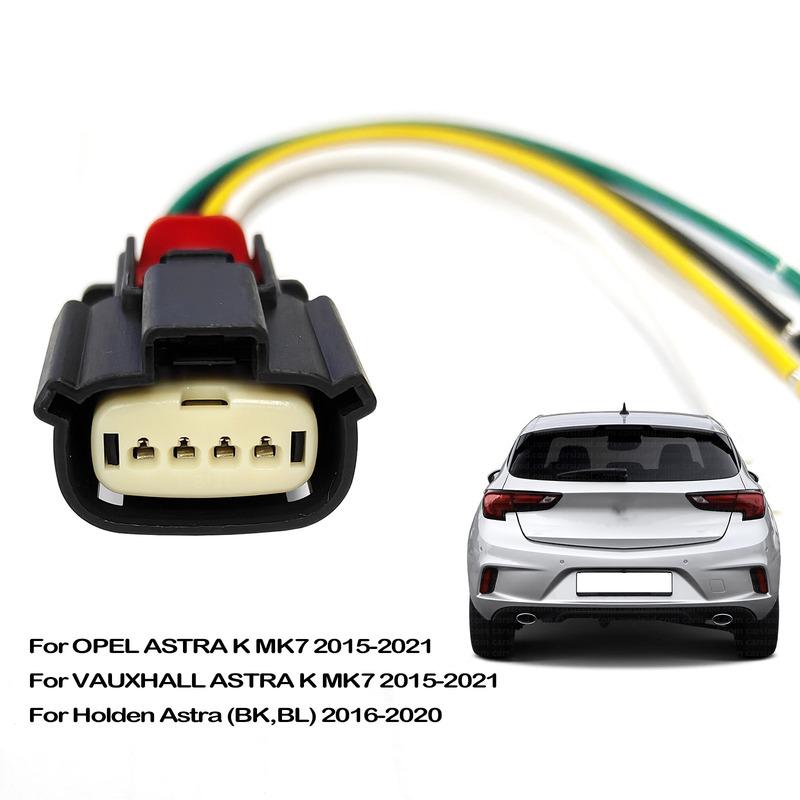 For Holden Opel Vauxhall Astra K Mk7 BK BL 2015-2021 Rear Tail Light Lamp 4Pin Connector Pigtail Plug Prewired Wiring 19371211