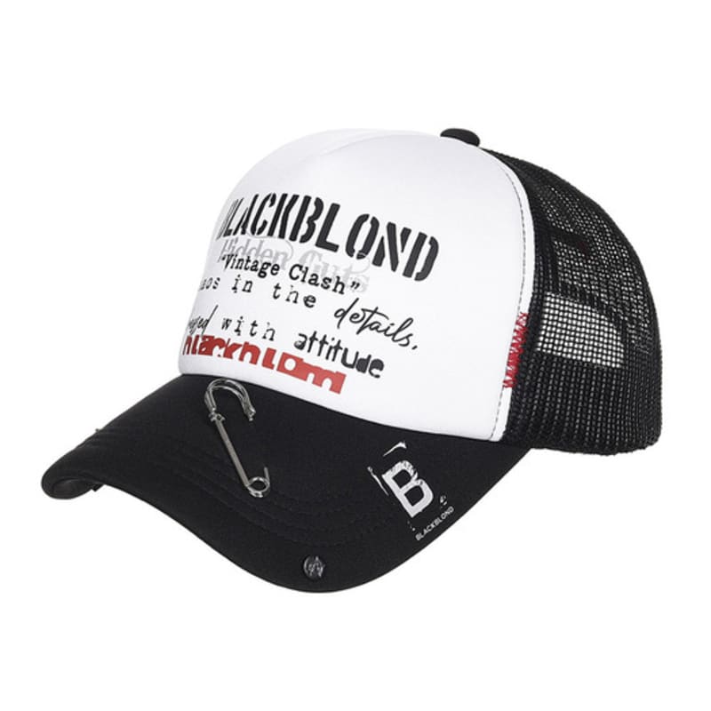 

BLACKBLOND BBD Vintage Clash Trucker Mesh Cap (Black) FREE