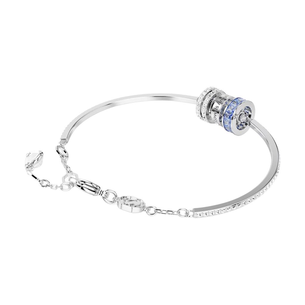 Swarovski Connexus Bracelet With Three Ring Pattern Rhodium Plated Imitation Crystal Women Bracelet Silver 5690039