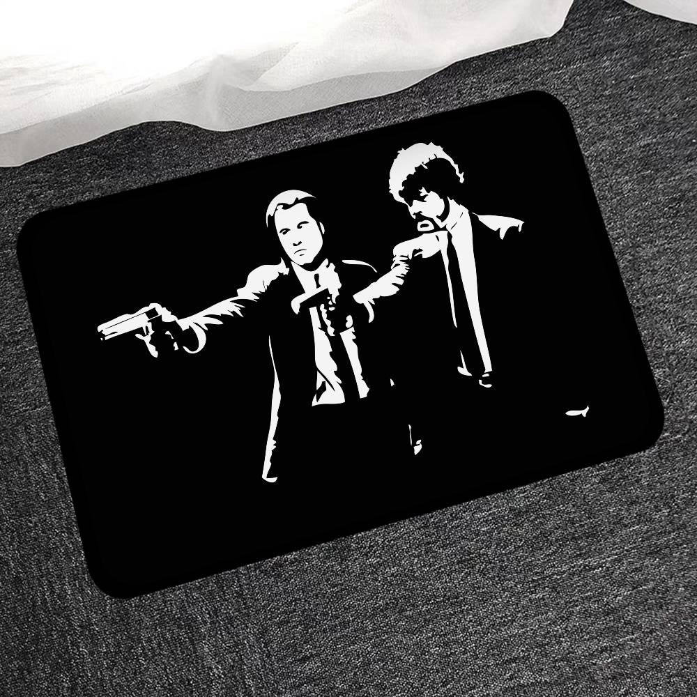 

Humorous Movie Pulp Fiction Room Mats Anti-slip Absorb Water Long Strip Cushion Bedroon Mat Household Carpets 40x60 cm