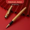 Retro Bamboo & Metal Pen: High-End Ballpoint, Fountain, Signature for Business or Graduation Gifts