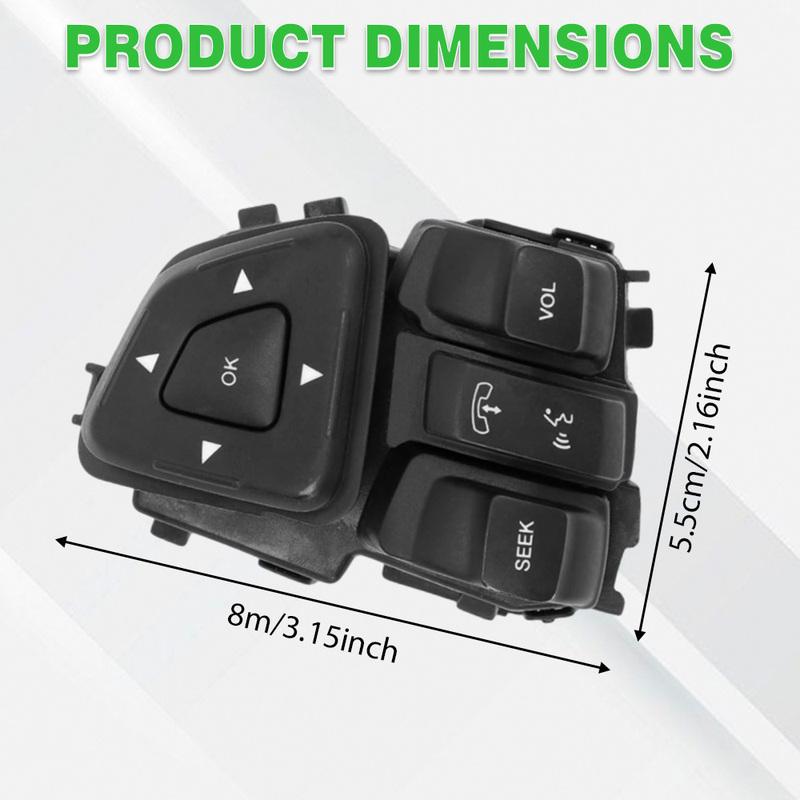 For Ford Edge Explorer Flex Cruise Control Switch Multifunction Steering Wheel Button Audio Cruise Control BT4T9E740AFW