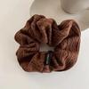 11cm Korea Vintage Knitted Scrunchie Women Girls Elastic Hair Rubber Band Accessories Tie Hair Ring Rope Headdress Headwear