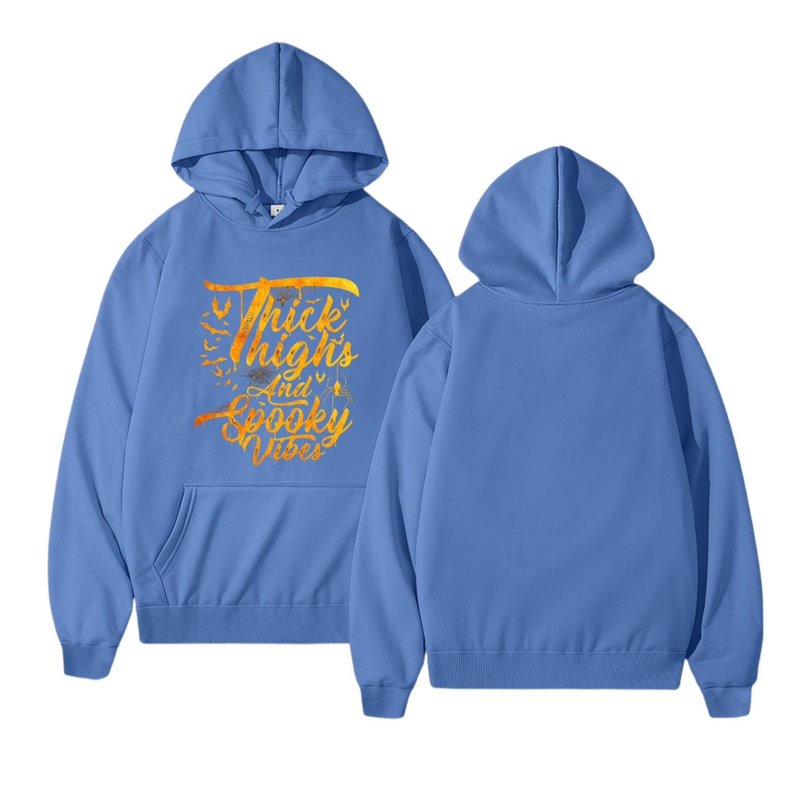 

Женские толстовки, осенняя мода, свитшоты с принтом, повседневная толстовка с длинным рукавом, свободная толстовка, осенняя толстовка XL синий