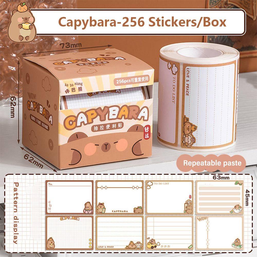256 PCS/Set DIY Memo Pad Pull-out Design Labels Stickers Sticky Note  School Office Supplies