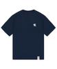 GRAVER [Unisex] Small Cloud Bear Smile Short Sleeve T-Shirt_Navy