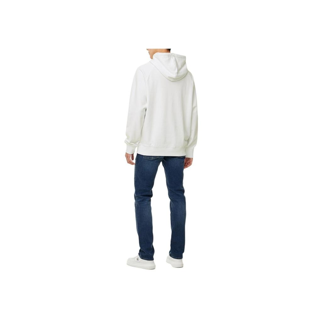 Calvin Klein Letter Print Comfortable Loose Fit Raglan Sleeve Sweatshirt Men Sweatshirt Bright-White J326969-YAF