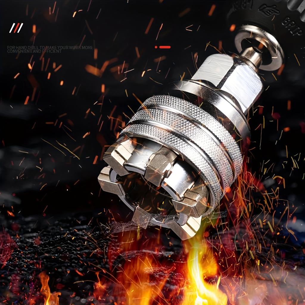 Universal Multifunctional Wrench Socket Sleeve Converter for 3/8"Drive Wrench,10-19mm Adjustable Socket Adapter Repair Tool