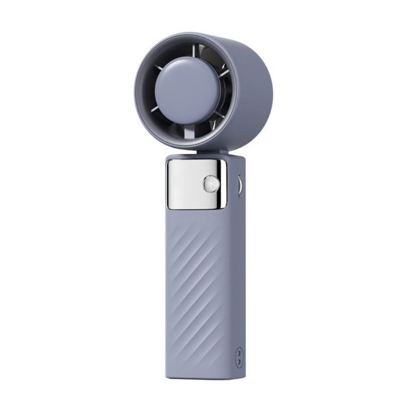 Multifuntional LED Display Fan Efficient Cooling Fan Quiet Powerful Fan 3000mAh Battery ABS Texture for Outdoor Travel