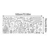 Xmas Giant Coloring PosterBlank Doodle Art Banner Tablecloth Christmas Crafts For Kids Large Paper Coloring Banner  Gifts