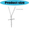 Unique Skull Bone Charm Necklace Stylish Unisex Accessory Alloy Collarbone Chain Jewelry For Daily Wear