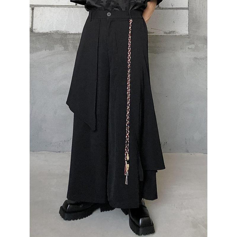 Yamamoto-Stil Lagenrock-Hose: Unisex Retro-Design mit chinesischem Flair