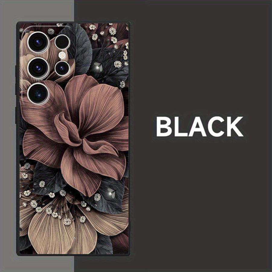 Vintage Artistic Flower Pattern Unique TPU Phone Case Suitable for Samsung Galaxy S26 S25 S24 S23 S22 S21 and Other Models