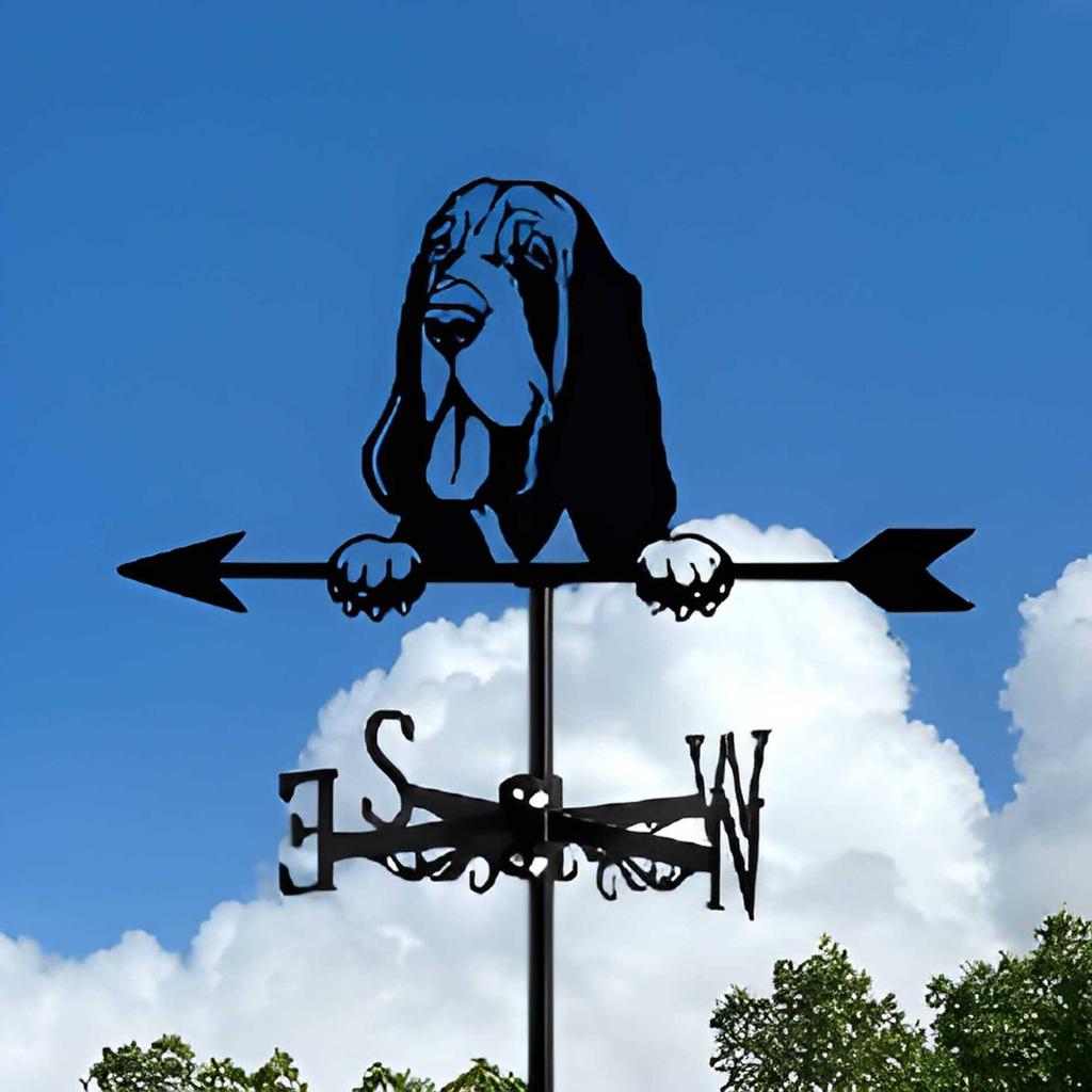 Decorative Iron Weather Vane - Outdoor Metal Roof Ornament