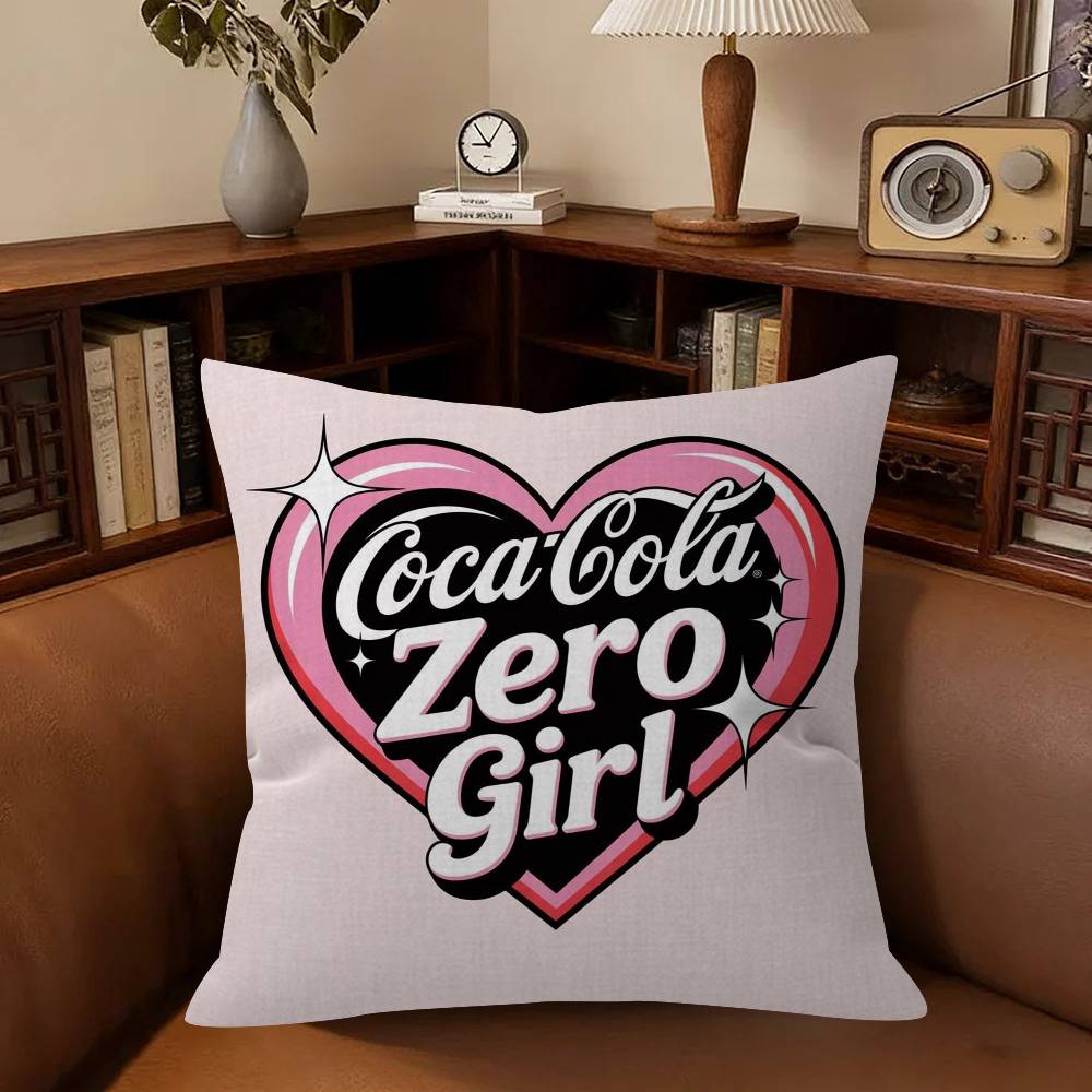 Cushion Cover Pillowcase Upholstery Sofa Throw Pillow Home Decor Pillowcas THINGS GO BETTER WITH CCOLA