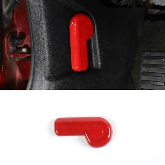 Car hood Engine Cover Handles Strip Trim For Ford Mustang 2015- Bright Red