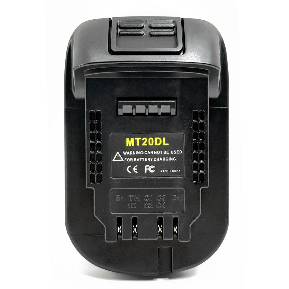 

Адаптер аккумулятора MT20DL Для Makita 18V Bl1830 Bl1860 Bl1815 Литий-ионный аккумулятор Преобразователь для инструмента Dewalt 18V 20V Литий-ионный аккумулятор