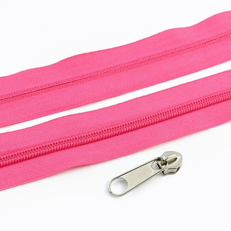 Meetee 3-10M 5# Nylon Zippers with Slider Clothing Zip Heads Puller Repair Kit Bag Garment Replacement DIY Zipper Accessories