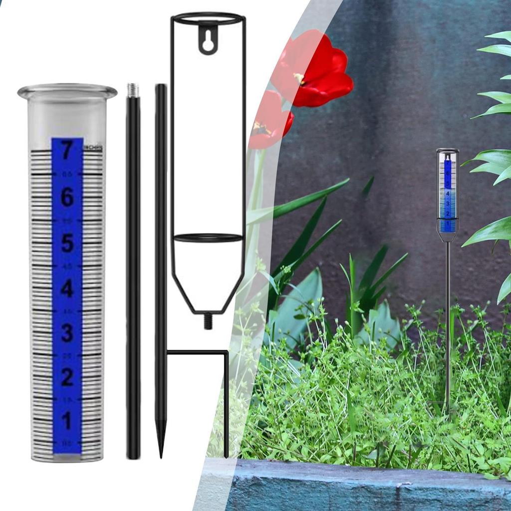 New Outdoor Garden Rain Gauge Freeze Proof Rain Gauge Outdoor Best Rated For Garden Deck Lawn With Numbers Adjustable Height