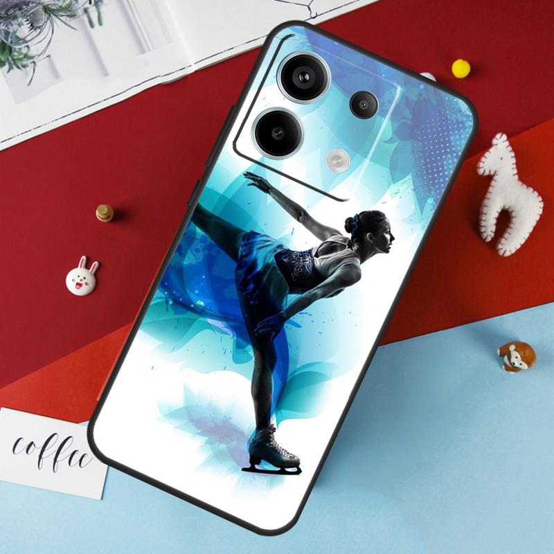 Figure Skating Dance Sport Case For Xiaomi Redmi Note 13 Pro 14 12 11 10 15 Pro Plus Redmi 10C 12C 13C 14C 15C 15 Cover
