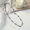 Zinc Zinc Alloy Clavicle Chain Shiny Water-like Design Snake Bone Chain Punk Necklace Party Jewelry