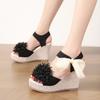 Sommer Frühling 2026 Mode Damen Plateau Keilsandalen Bequem Offene Zehenpartie Rutschfest Große Größen Schuhe für Damen 35-42 Damen Sandalen