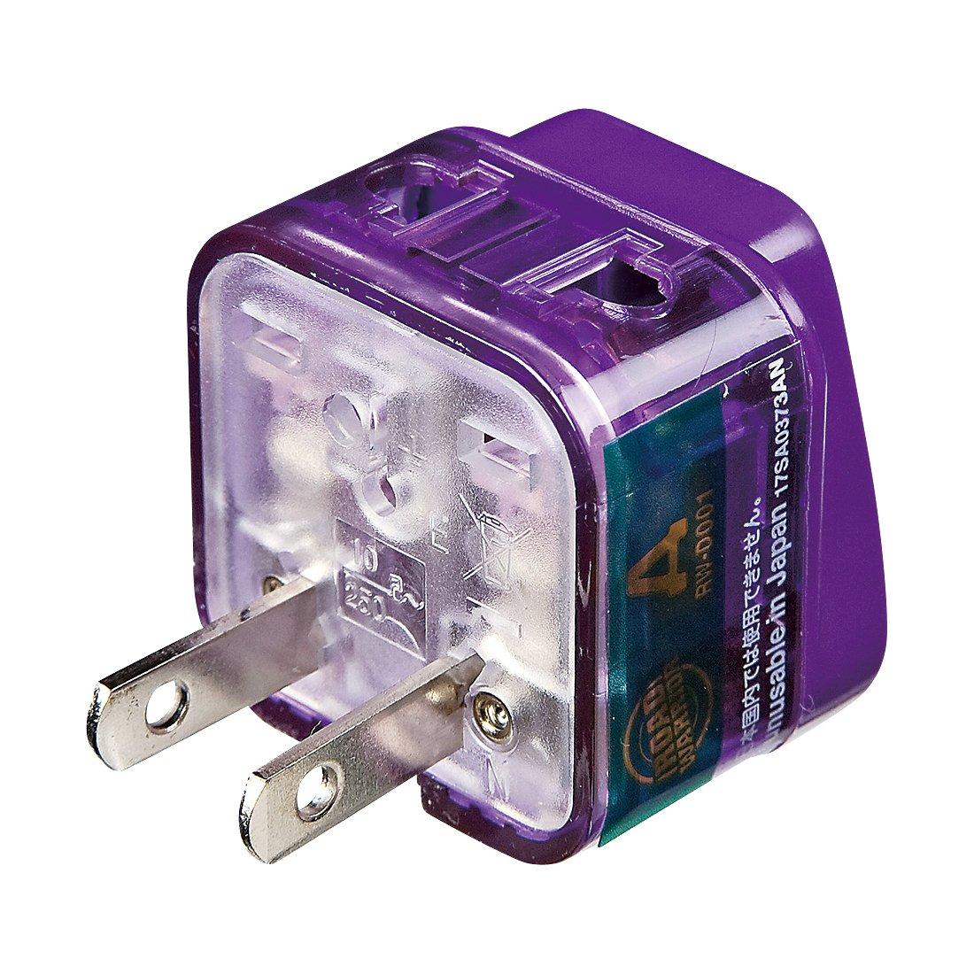 

Road Warrior Overseas Power Supply Shape Conversion Plug Eleplug W Type RWD001 (A America)