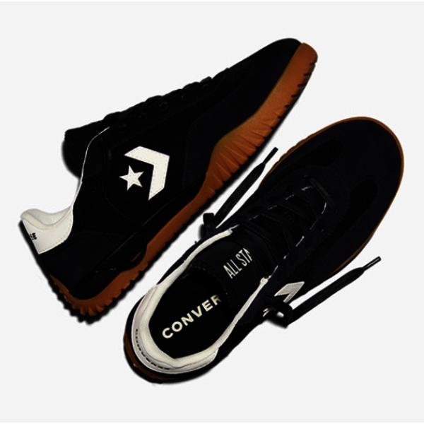 Converse Run Star Trainer Black Suede Board Shoes A08263c
