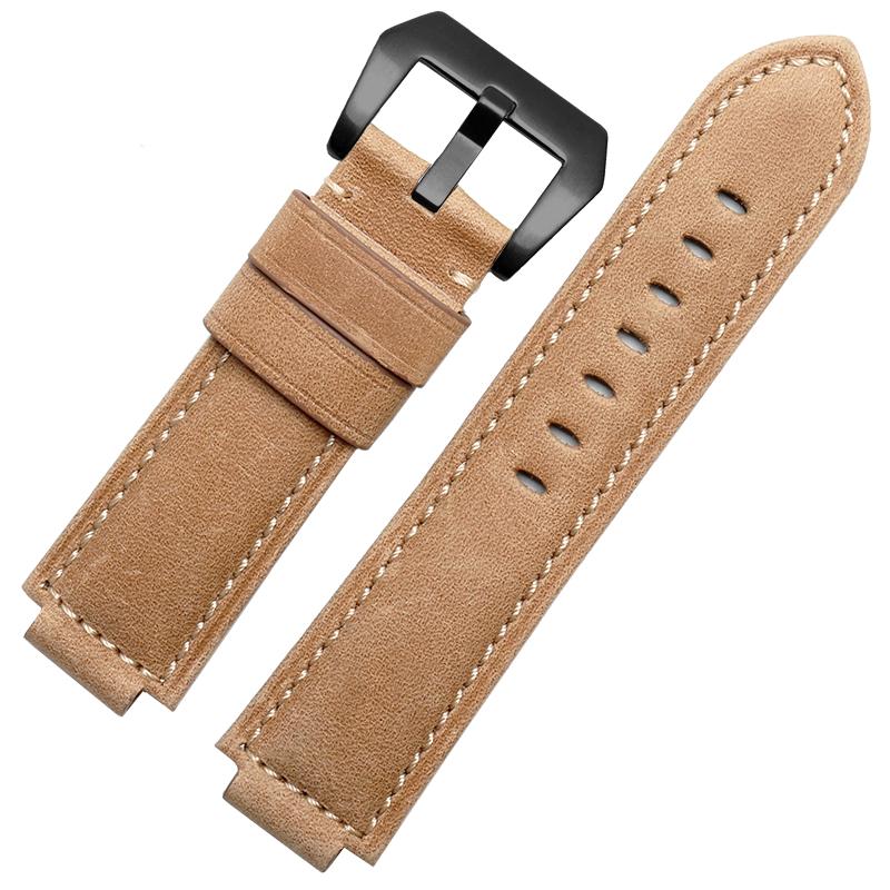 Originální kožený řemínek k hodinkám Pro Timex Tide TW2R55500 T2N720/721/739 TW2T76300 Řemínek k hodinkám 24*16mm konec pro uchycení Řemínky k hodinkám Příslušenství