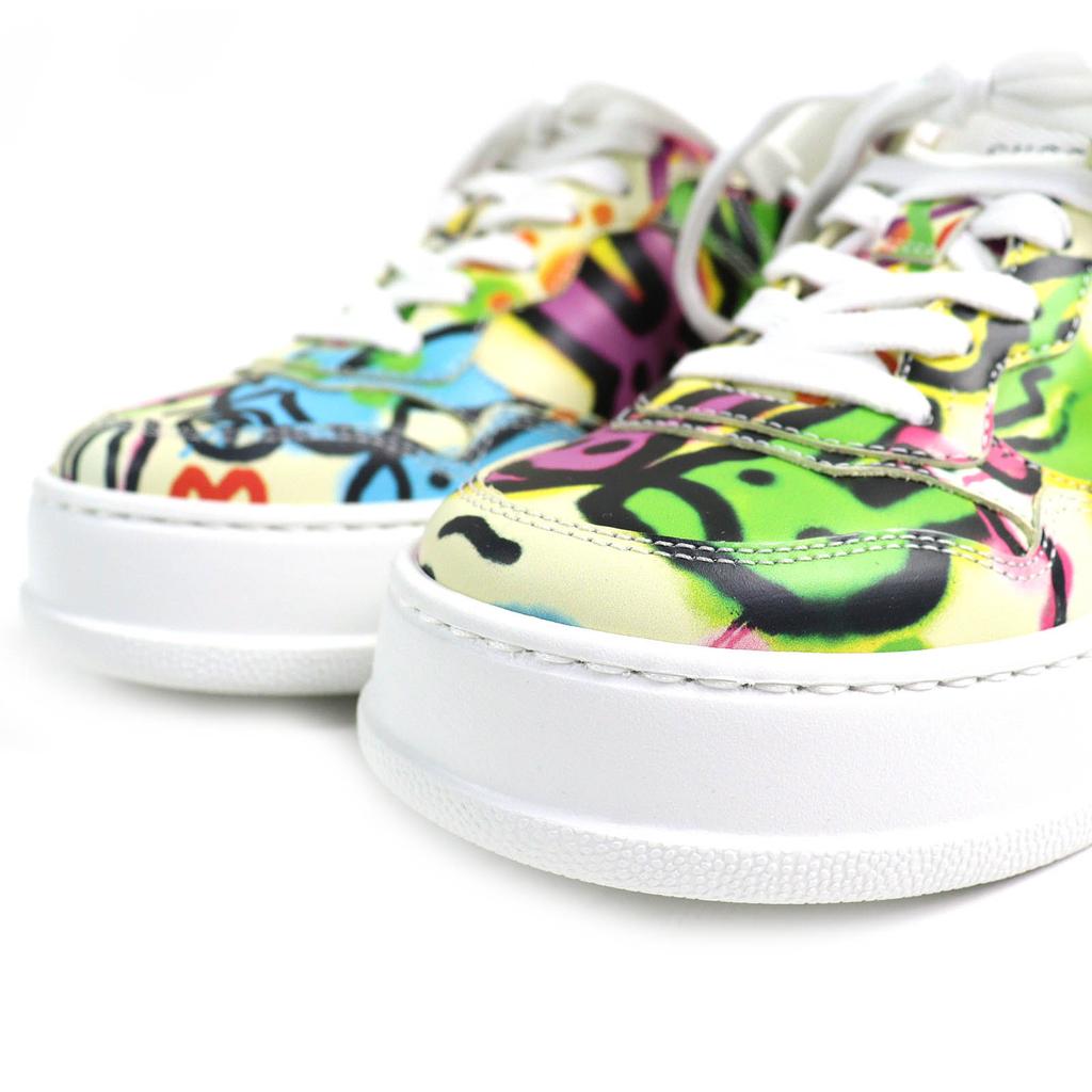 Pristine GUCCI sneakers Interlocking G Graffiti Print Rabbit multicolor Women Used