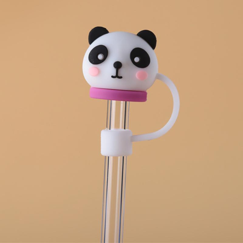 Silikonová těsnící zátka se slámkou Opakovaně použitelná krytka proti prachu Kreslené zátky Tipy Krycí souprava Kuchyňský šálek Příslušenství pro domácí kutily