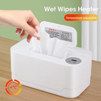 Baby Feuchttuchwärmer Heizung mit LED-Anzeige Feuchttuchspender Tragbar USB-Ladung Baby Feuchttuchwärmer Serviettenheizbox Zuhause/Auto