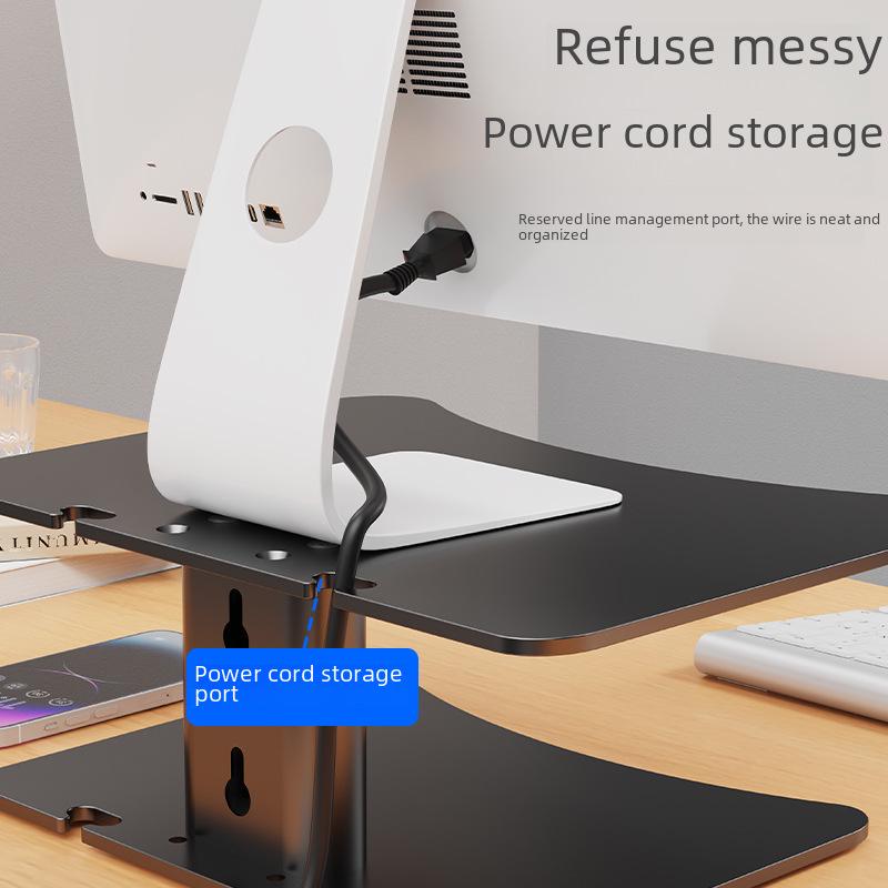 „Desktop-Monitorständer aus Metall mit Stauraum“