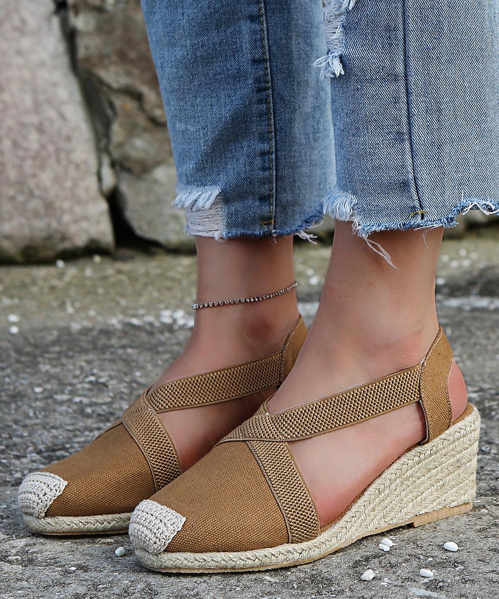 Женская обувь на танкетке без шнуровки — фото 7