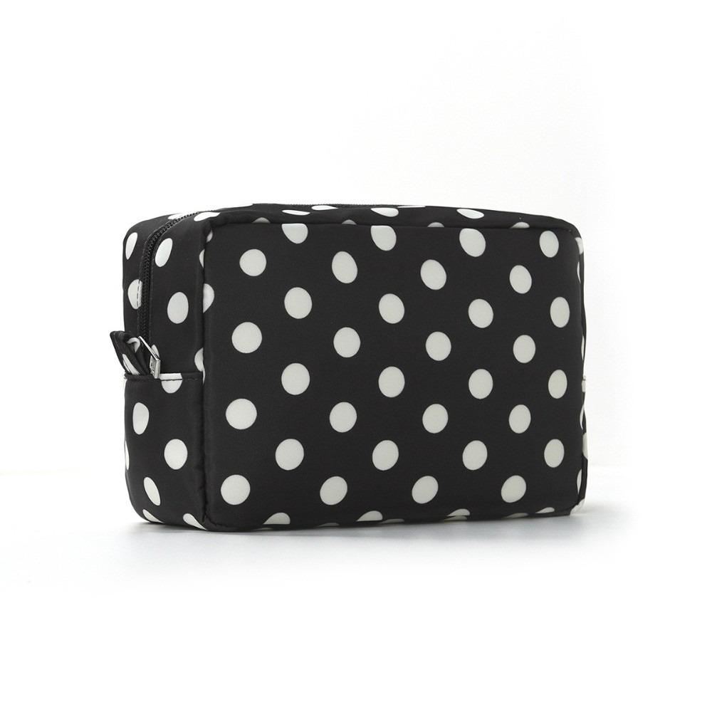 Large Capacity Cosmetic Storage Bag Zipper Pouch Makeup Organizer Bag Skincare чёрный
